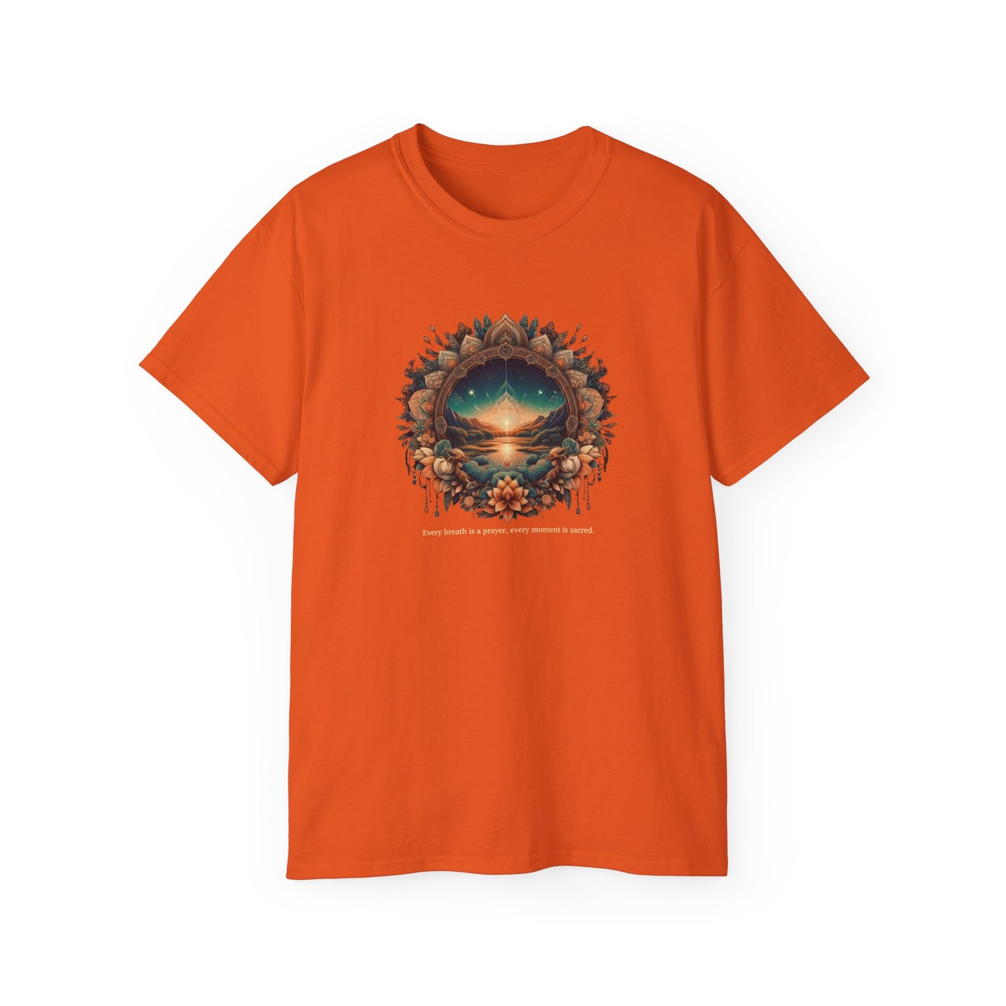 Nature-Inspired Unisex Ultra Cotton Tee - Dreamy Landscape Design