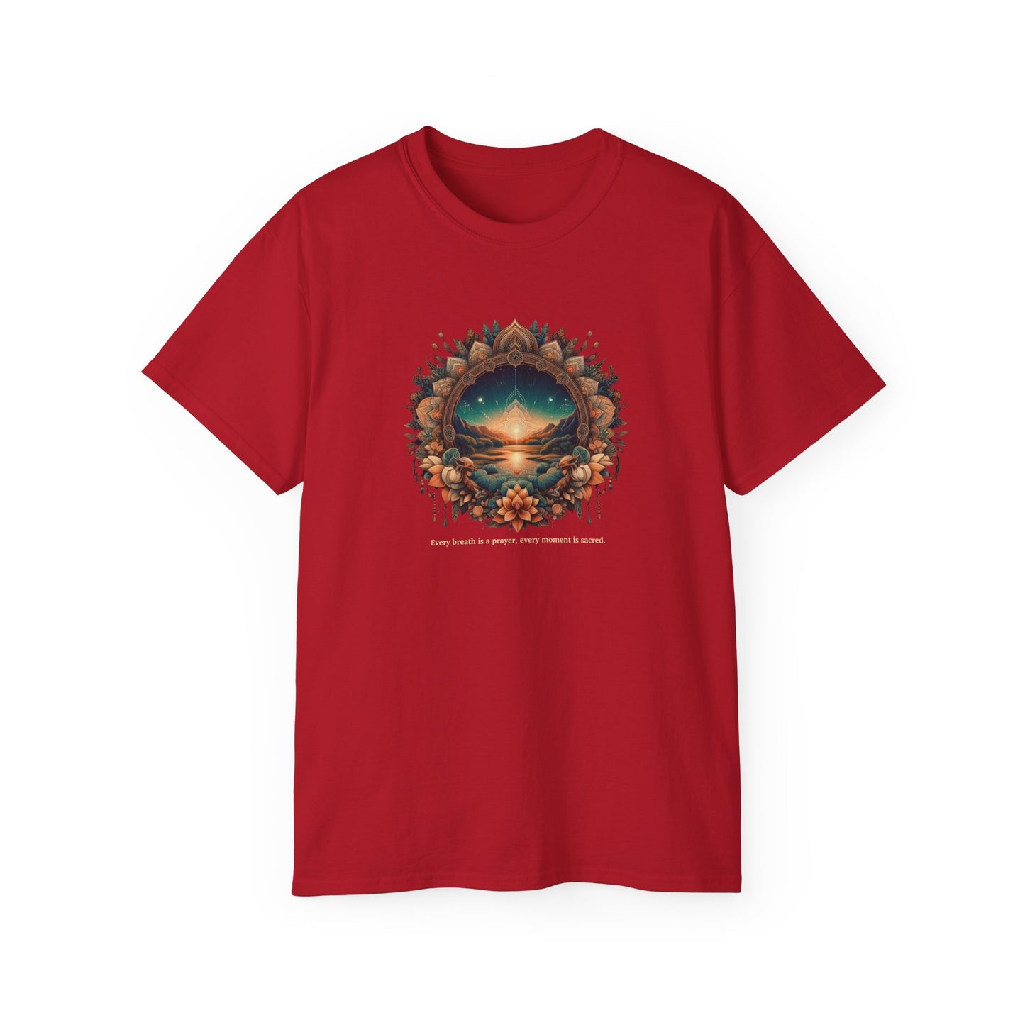 Nature-Inspired Unisex Ultra Cotton Tee - Dreamy Landscape Design