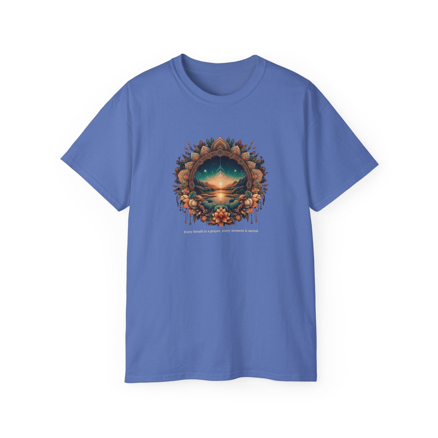 Nature-Inspired Unisex Ultra Cotton Tee - Dreamy Landscape Design