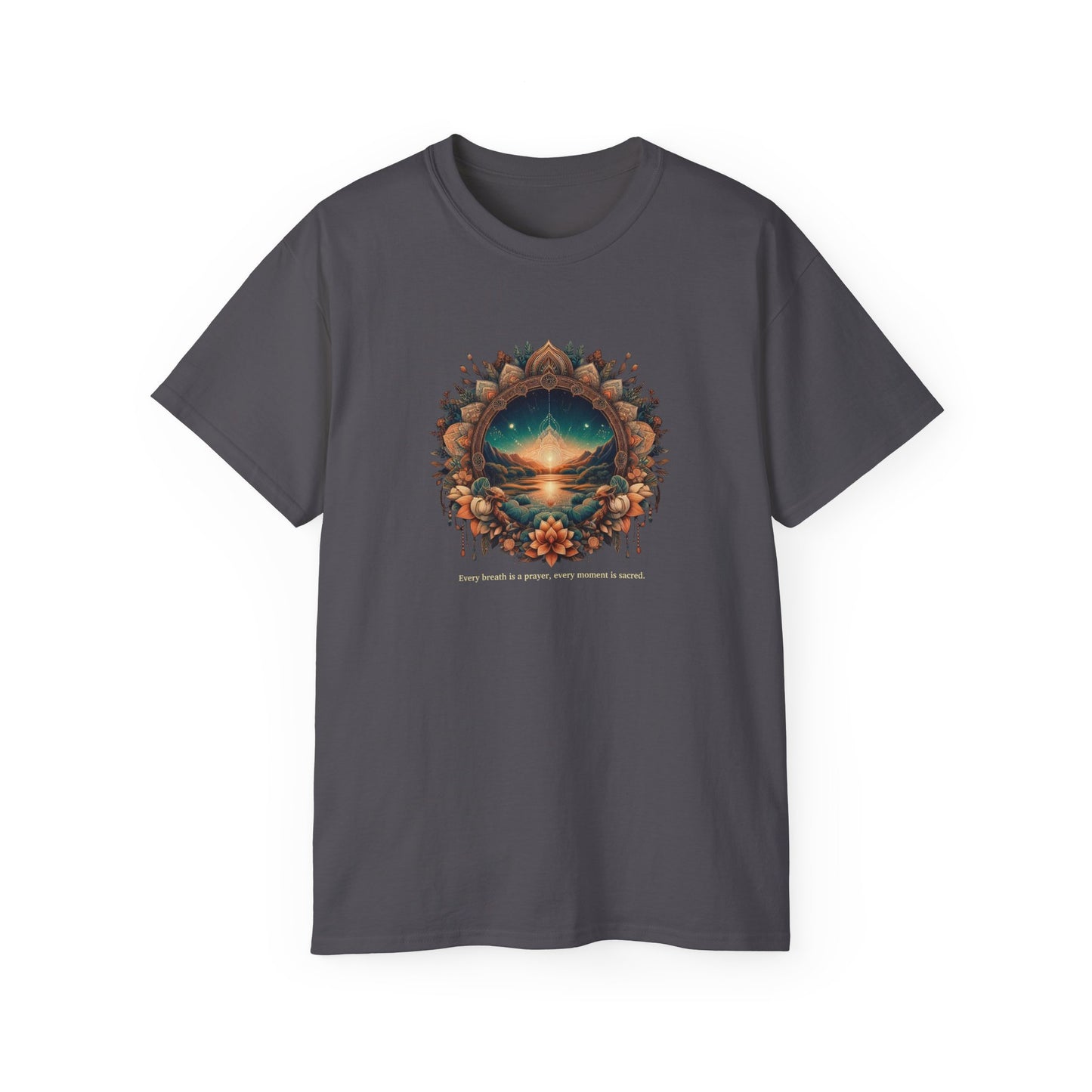 Nature-Inspired Unisex Ultra Cotton Tee - Dreamy Landscape Design