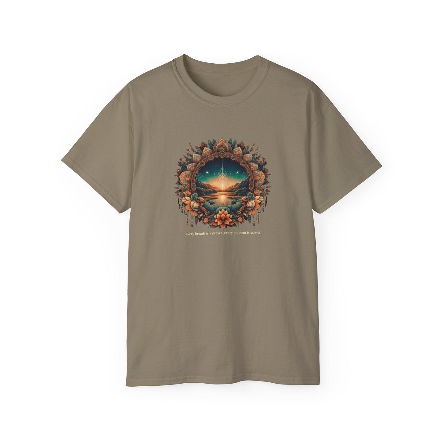 Nature-Inspired Unisex Ultra Cotton Tee - Dreamy Landscape Design