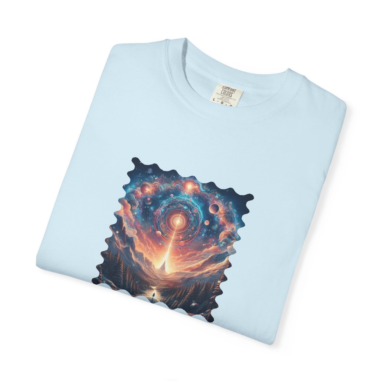 Inspirational Cosmic T-Shirt | Unisex Garment-Dyed Tee | "Magic exists in every moment" Design