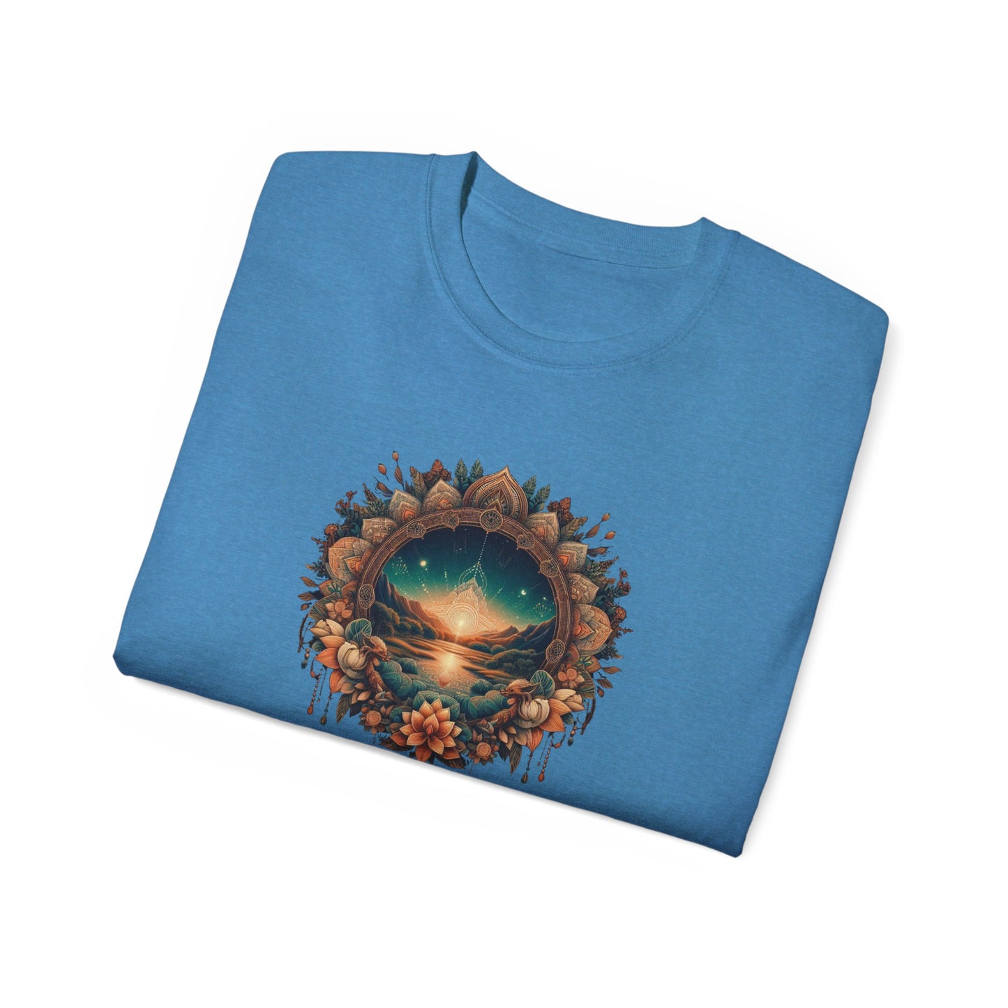 Nature-Inspired Unisex Ultra Cotton Tee - Dreamy Landscape Design