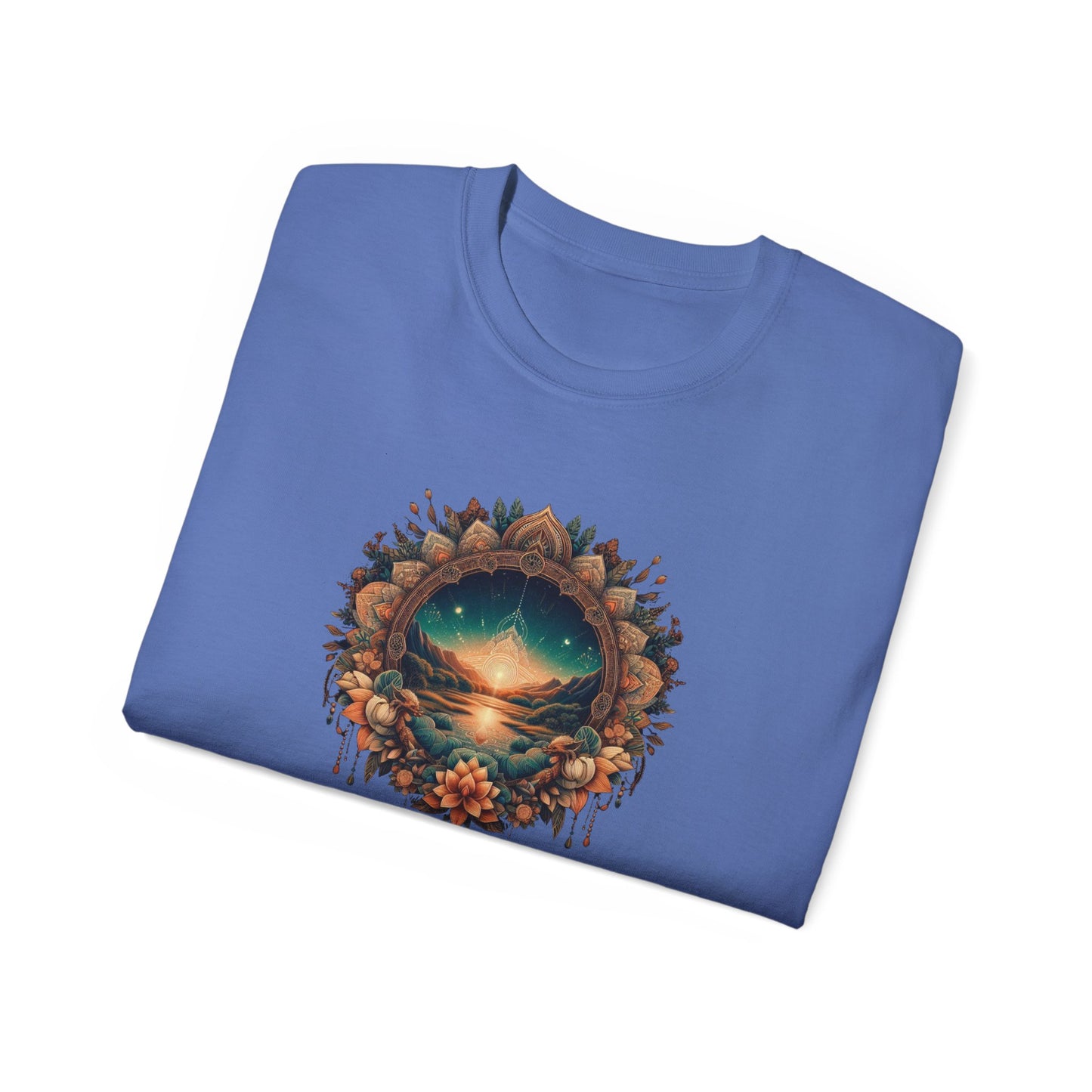 Nature-Inspired Unisex Ultra Cotton Tee - Dreamy Landscape Design