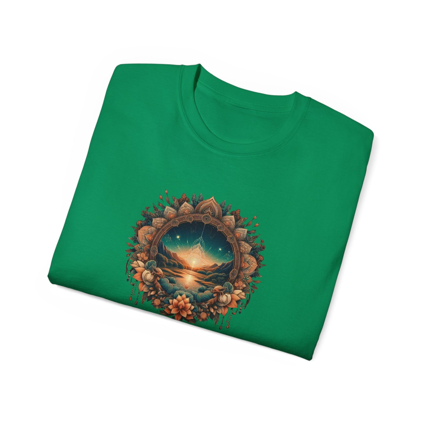 Nature-Inspired Unisex Ultra Cotton Tee - Dreamy Landscape Design