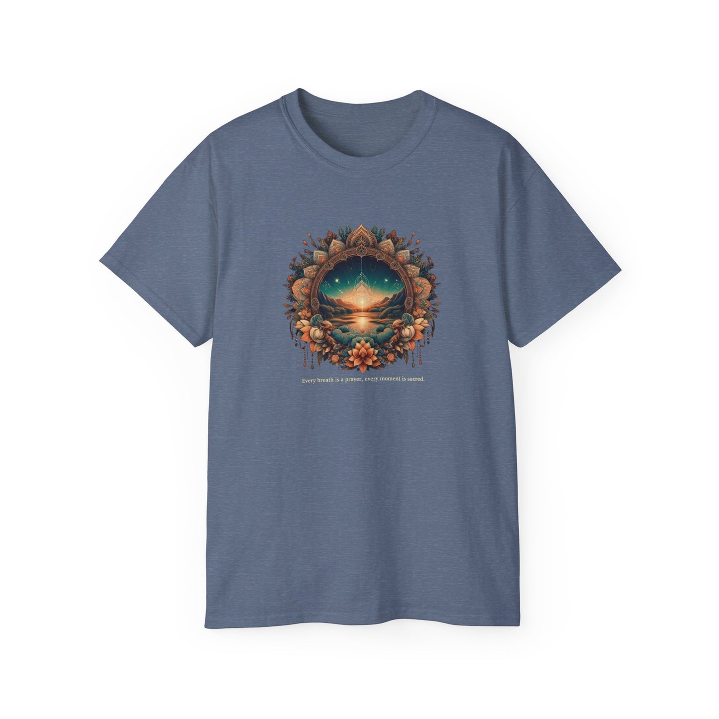 Nature-Inspired Unisex Ultra Cotton Tee - Dreamy Landscape Design