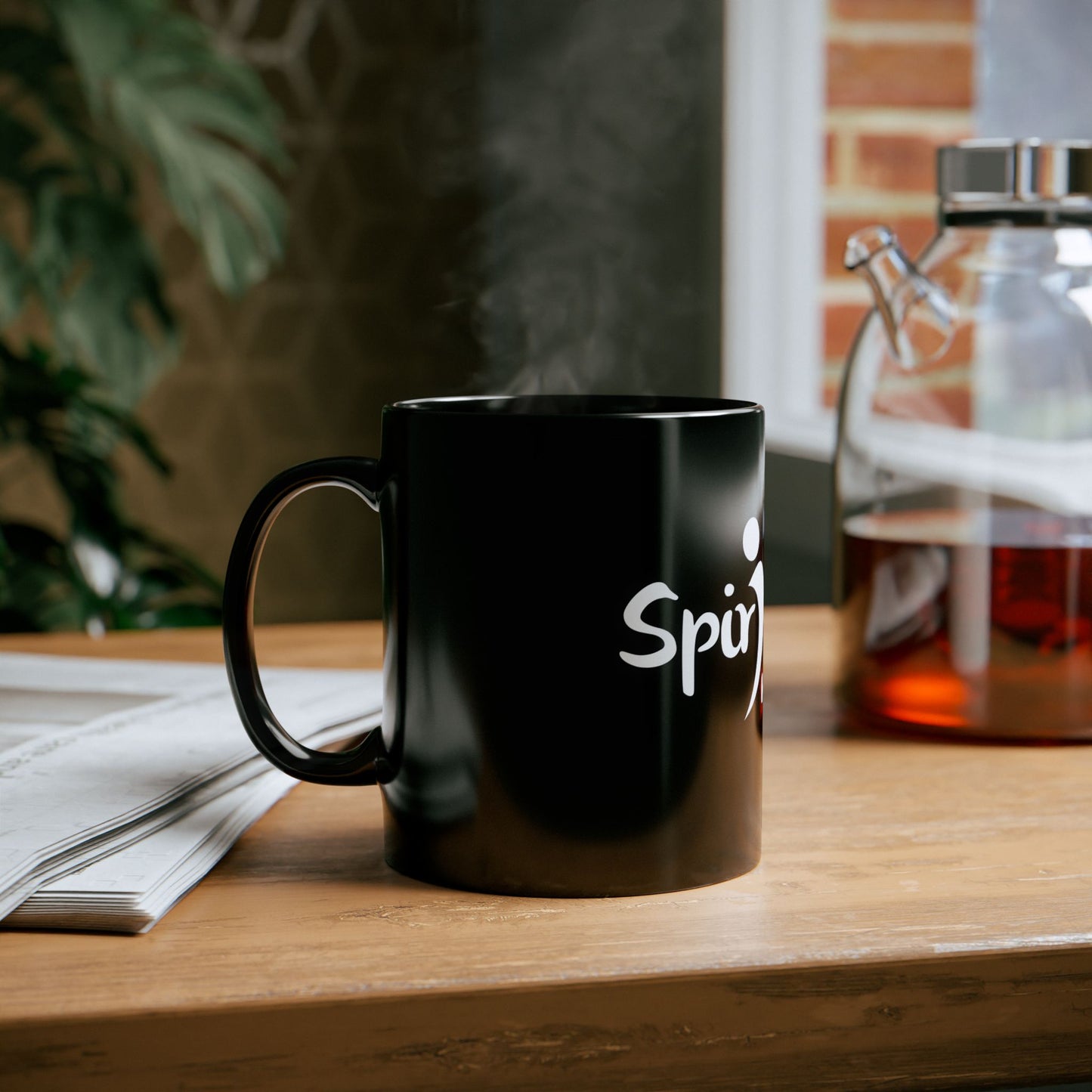 Spiritual Inspiration Black Mug - Perfect Gift for Mindfulness & Motivation