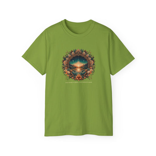 Nature-Inspired Unisex Ultra Cotton Tee - Dreamy Landscape Design