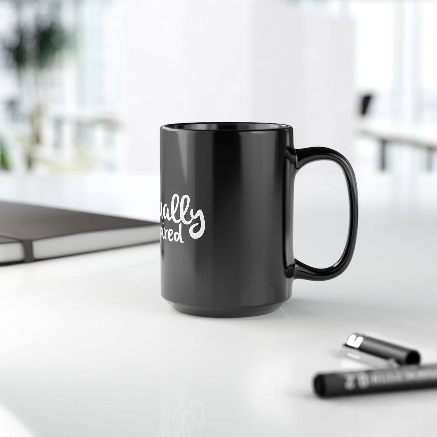 Spiritual Inspiration Black Mug - Perfect Gift for Mindfulness & Motivation
