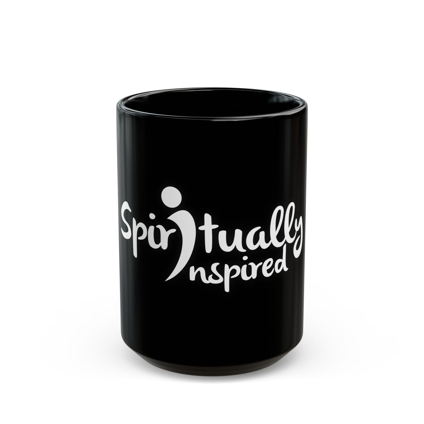 Spiritual Inspiration Black Mug - Perfect Gift for Mindfulness & Motivation